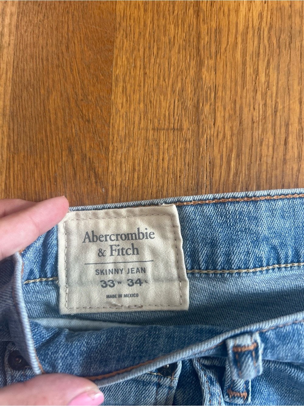 Abercrombie & Fitch Light Blue Denim Skinny Jeans - Classic Fit